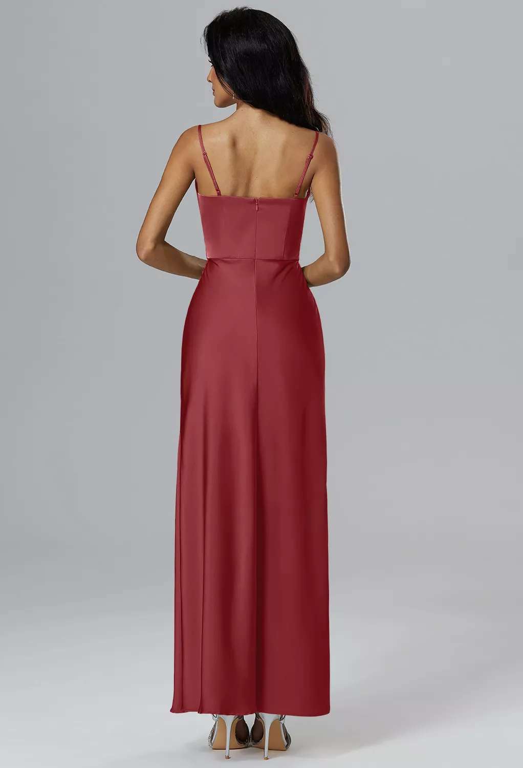 AW Priscilla Burgundy  Beach Wedding Guest Dresses